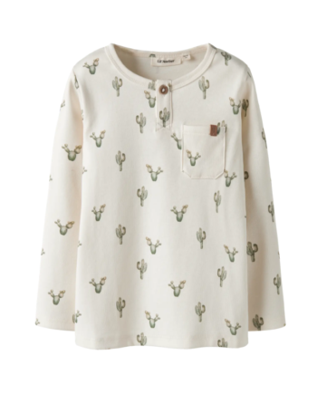 Lil Atelier Layo Sio Ls Slim Top Coconut Milk Cactus 92 Cm