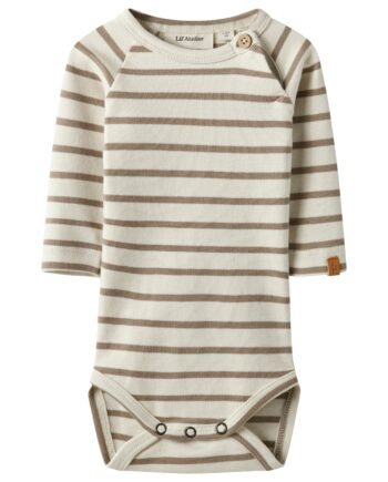 Lil Atelier Limia Ls Body Turtledove Sepia Tint 56 Cm