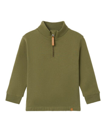 Lil Atelier London Half Zip Sweat Shirt Loden Green 92 Cm