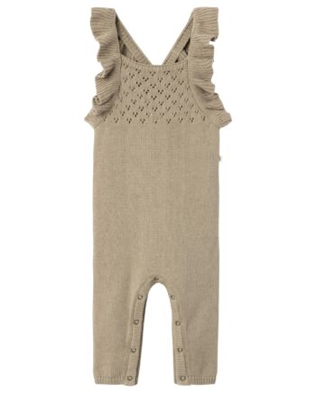 Lil Atelier Loro Knit Overall Chinchilla 56 Cm