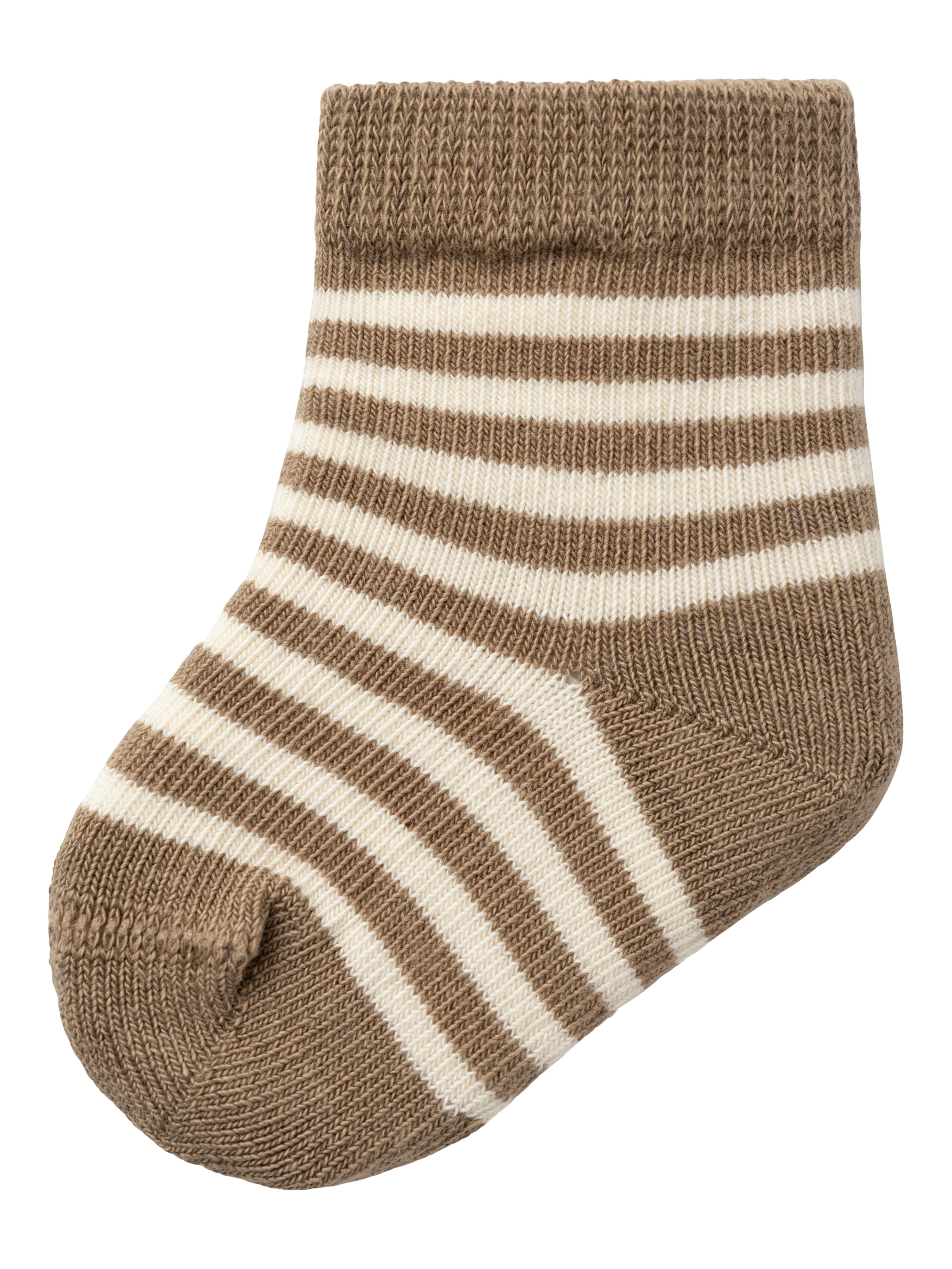 Lil Atelier Love Stripe Strømper Birch 50 56