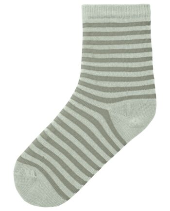 Lil Atelier Love Stripe Strømper Green Tint 19 21