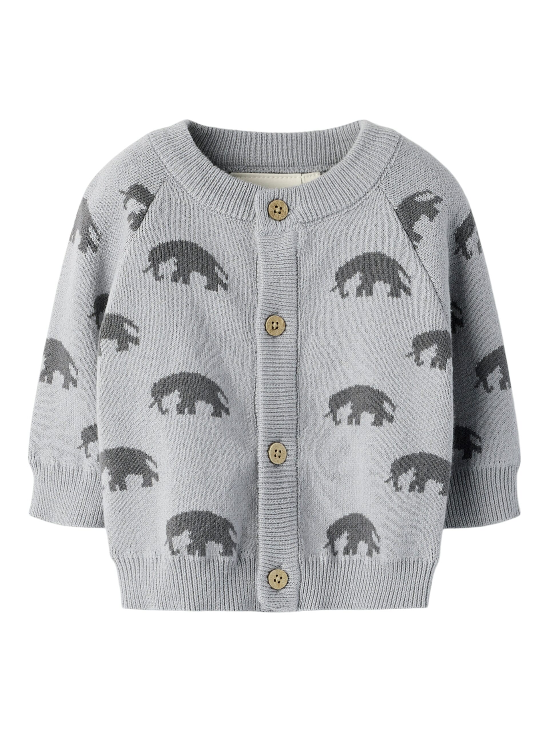 Lil Atelier Lulio Knit Cardigan Sleet 56 Cm