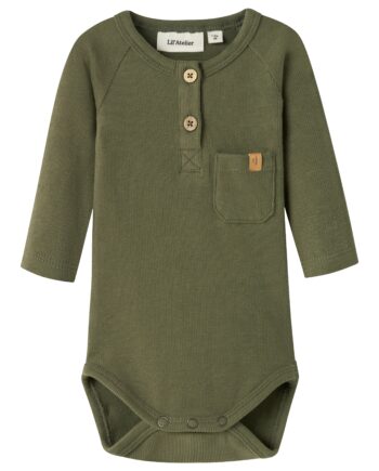 Lil Atelier Luno Ls Slim Body Winter Moss 56 Cm