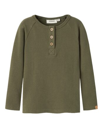 Lil Atelier Luno Ls Slim Top Winter Moss 92 Cm
