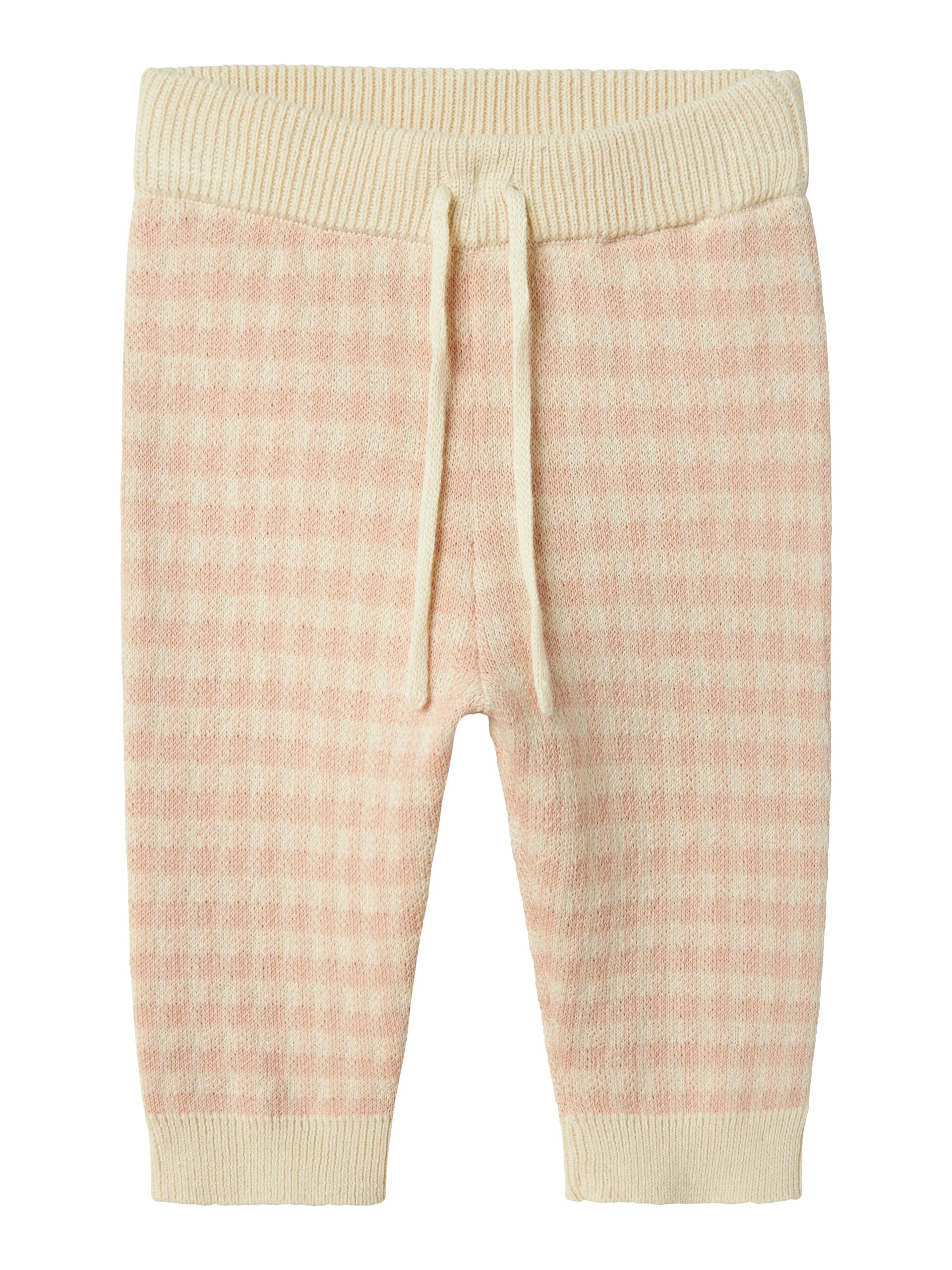 Lil Atelier Nadie Knit Pants Cameo Rose 68 Cm