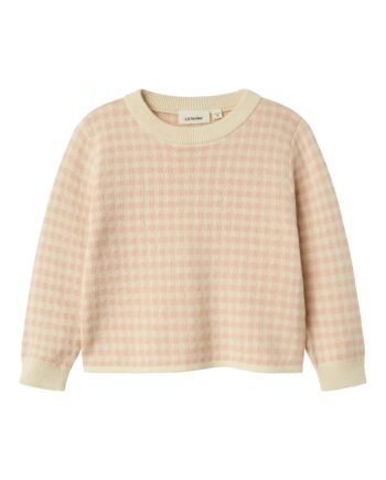 Lil Atelier Nadie Loose Knit Cameo Rose 92 Cm