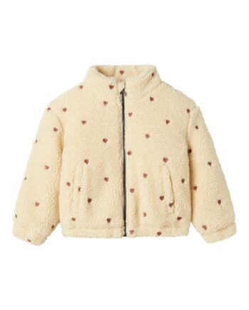 Lil Atelier Nalo Sherpa Loose Jacket Sandshell 86 Cm
