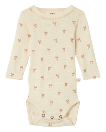 Lil Atelier Nalu Wool Body Turtledove Bow 56 Cm