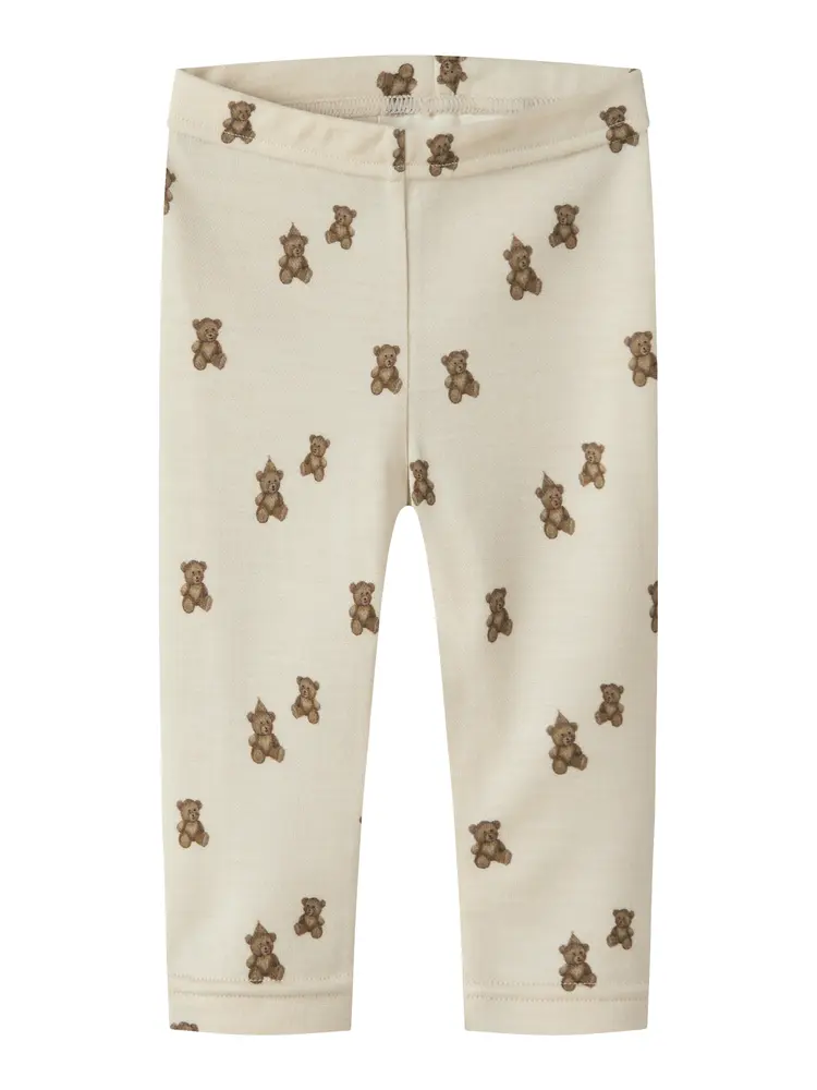Lil  Atelier Nilo Nun Uld Slim Leggings Turtledove 62