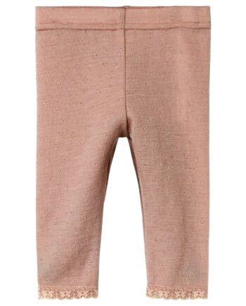 Lil Atelier Noel Nab Wool Leggings Roebuck 56 Cm