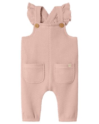 Lil Atelier Noella Loose Sweat Overall Cameo Rose 56 Cm