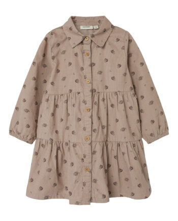 Lil Atelier Nola Floral Dress Gray Morn 92 Cm