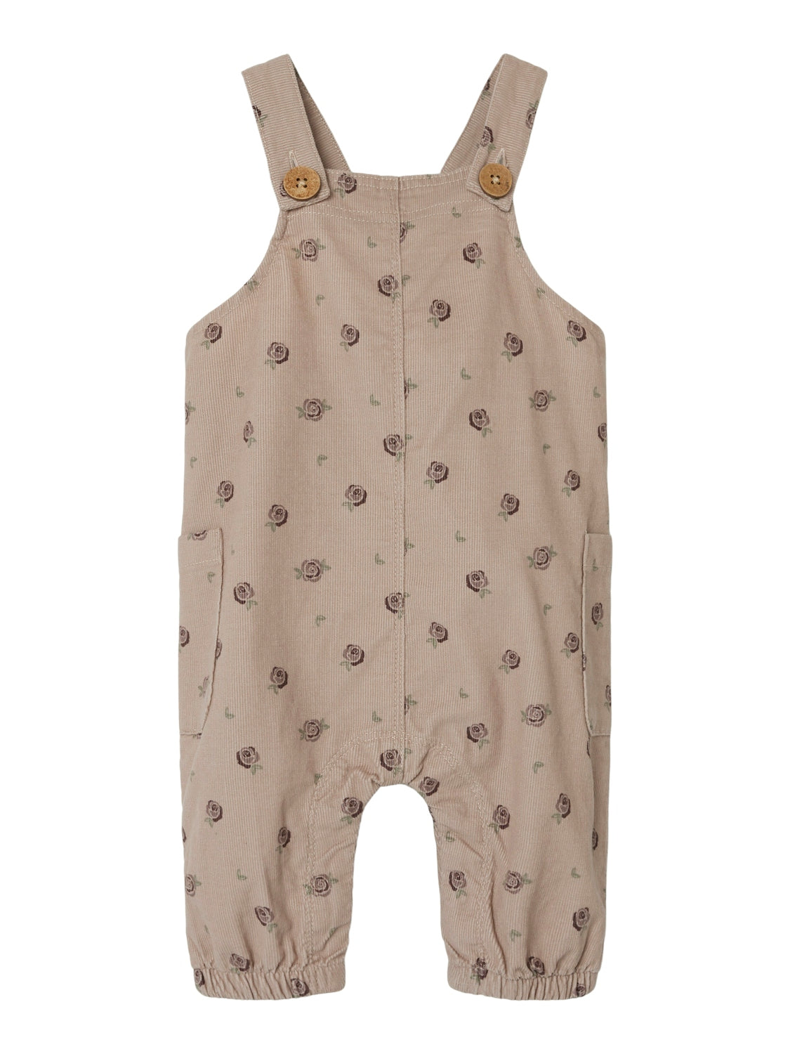 Lil Atelier Nola Floral Overall Gray Morn 56 Cm