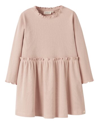Lil Atelier Nora Ls Dress Cameo Rose 92 Cm