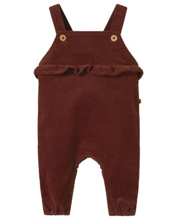 Lil Atelier Obert Cord Overall Hot Chocolate 56 Cm