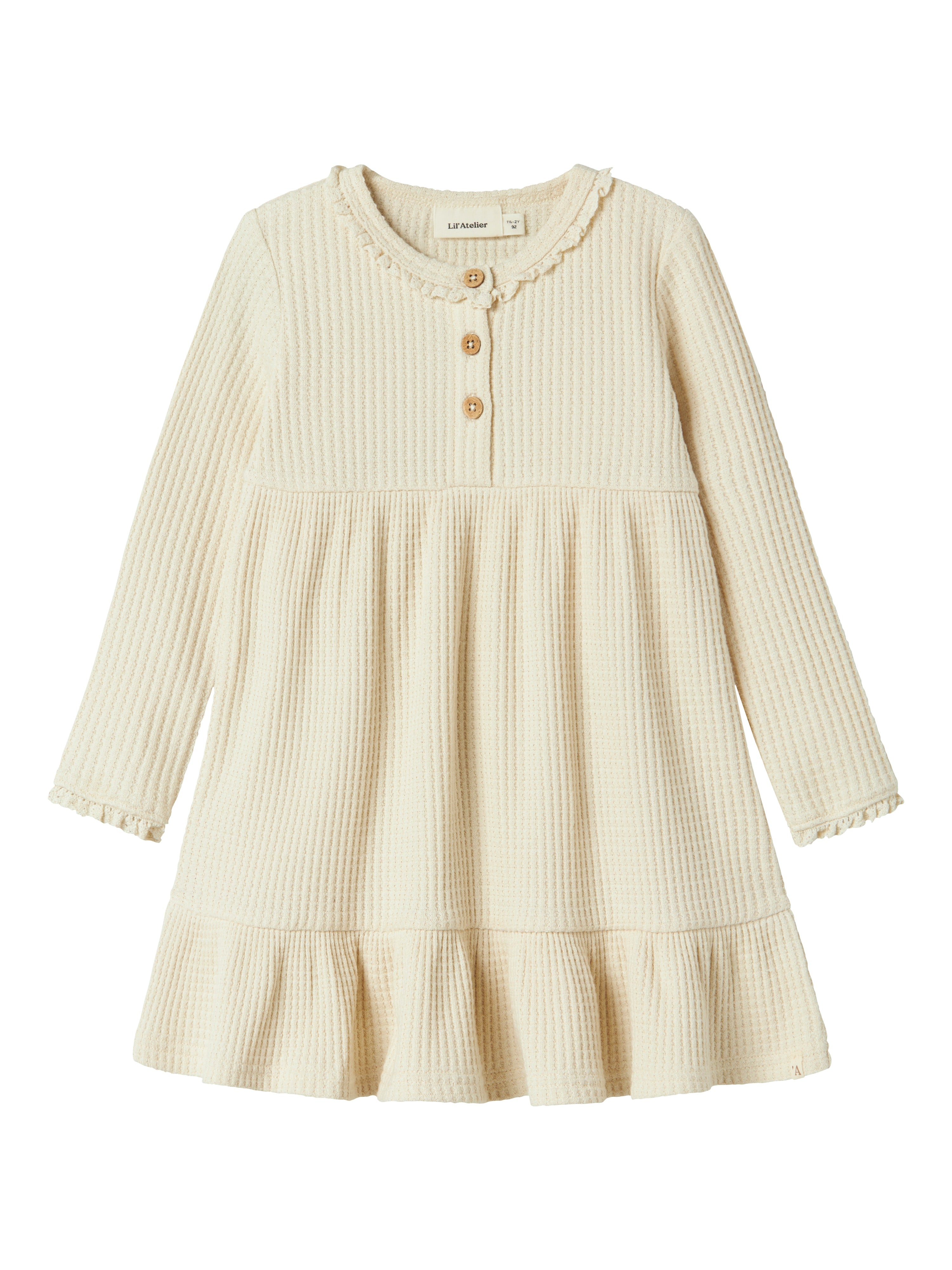 Lil Atelier Osanne Ls Dress Turtledove 92 Cm