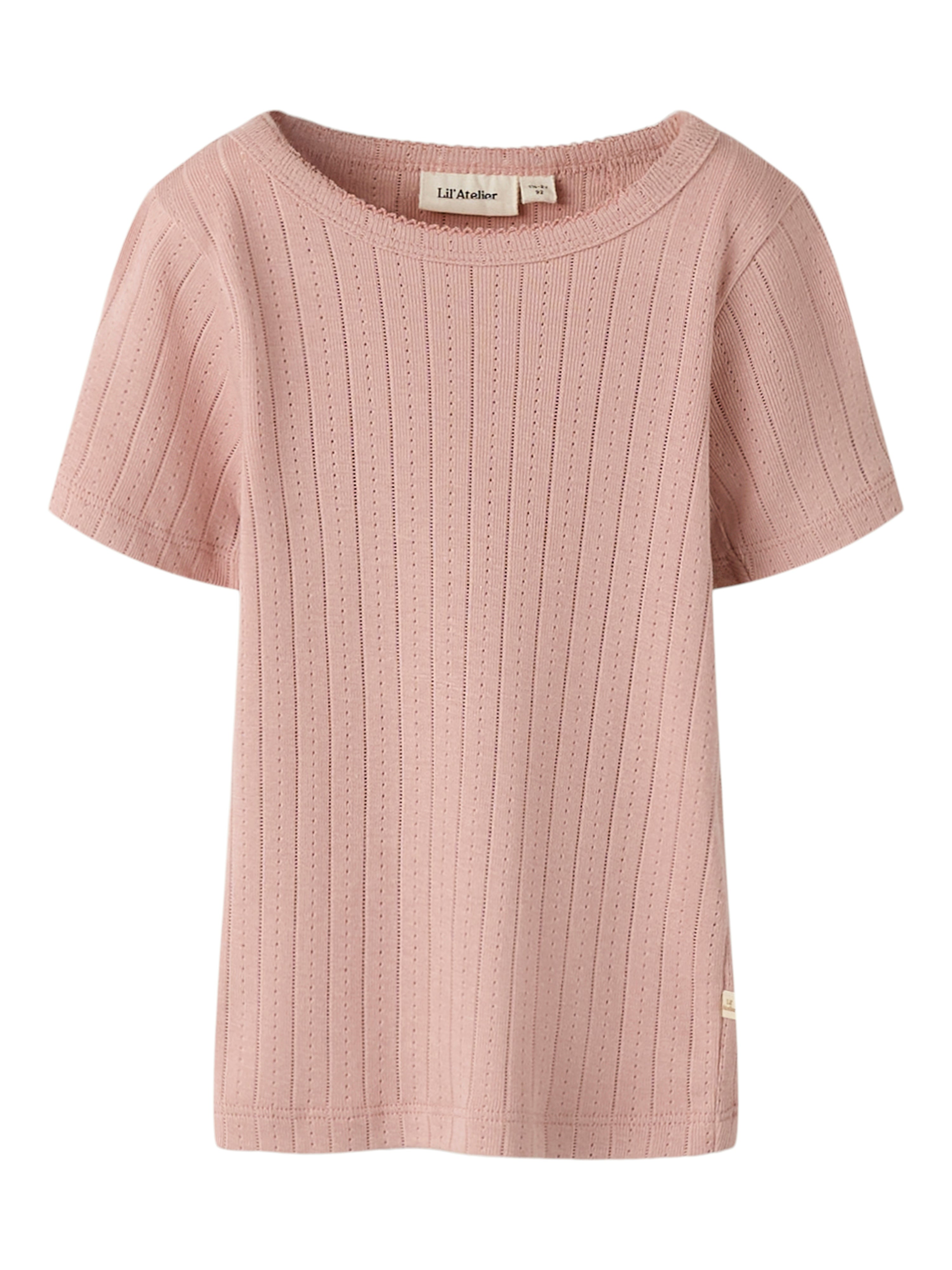 Lil Atelier Rachel Ss Slim Top Misty Rose 92 Cm