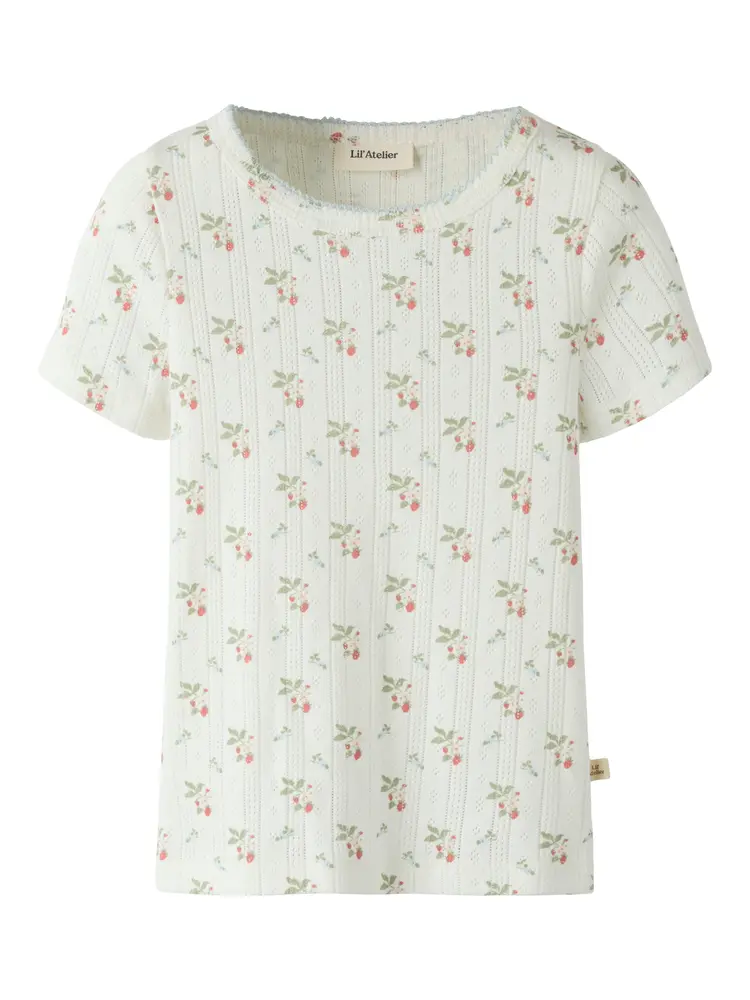 Lil  Atelier Rachello Dap  -shirt Coconut Milk 104