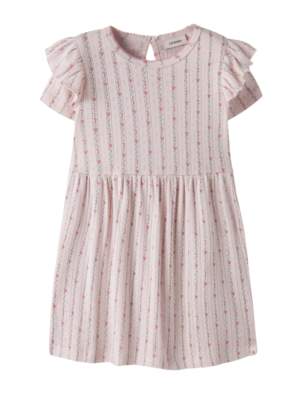 Lil Atelier Rachello Duna Ss Dress Morganite Flower 92 Cm