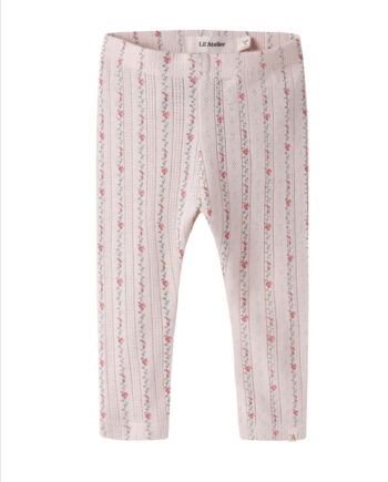 Lil Atelier Rachello Ria Slim Leggings Morganite Flower 56 Cm