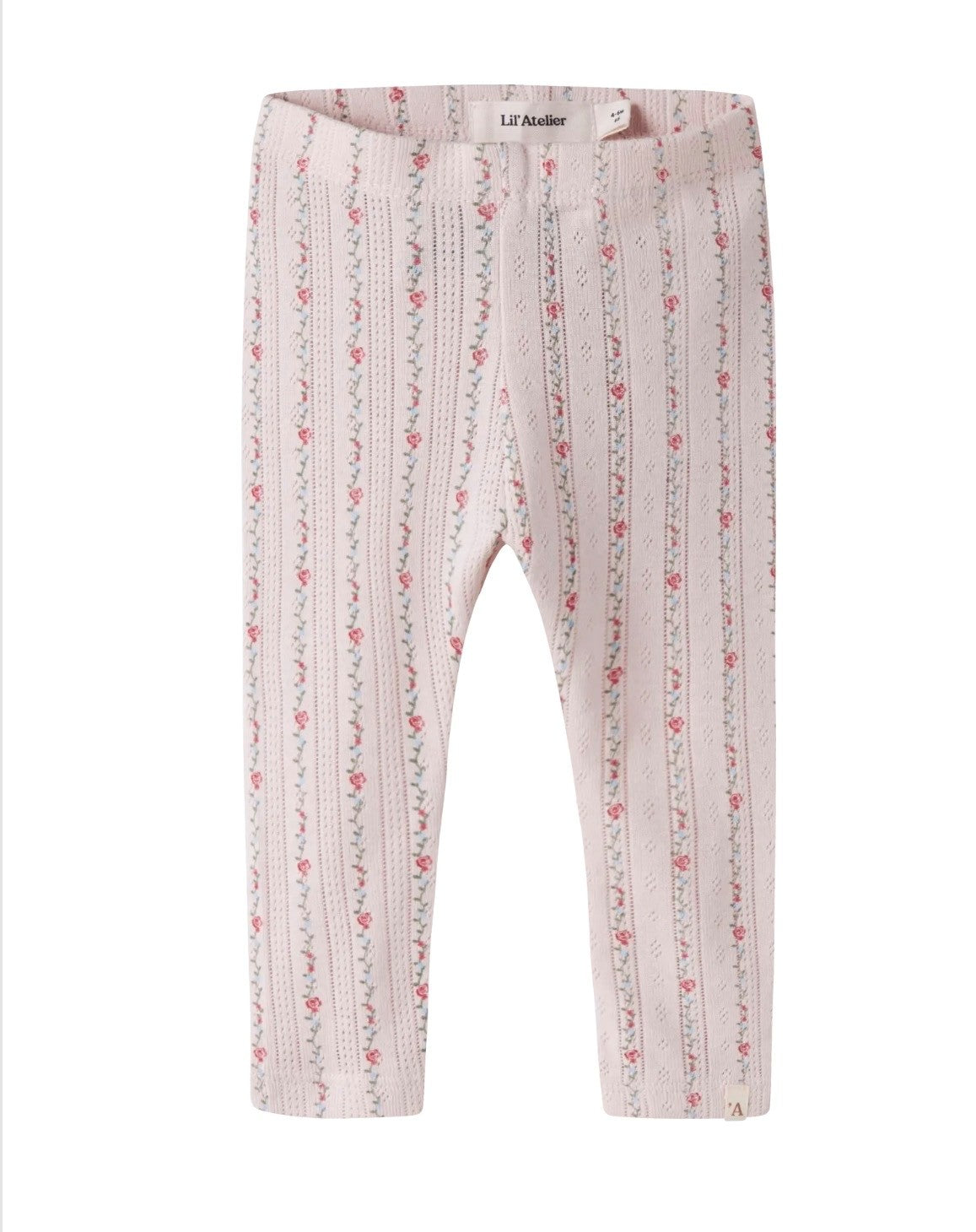 Lil Atelier Rachello Ria Slim Leggings Morganite Flower 56 Cm