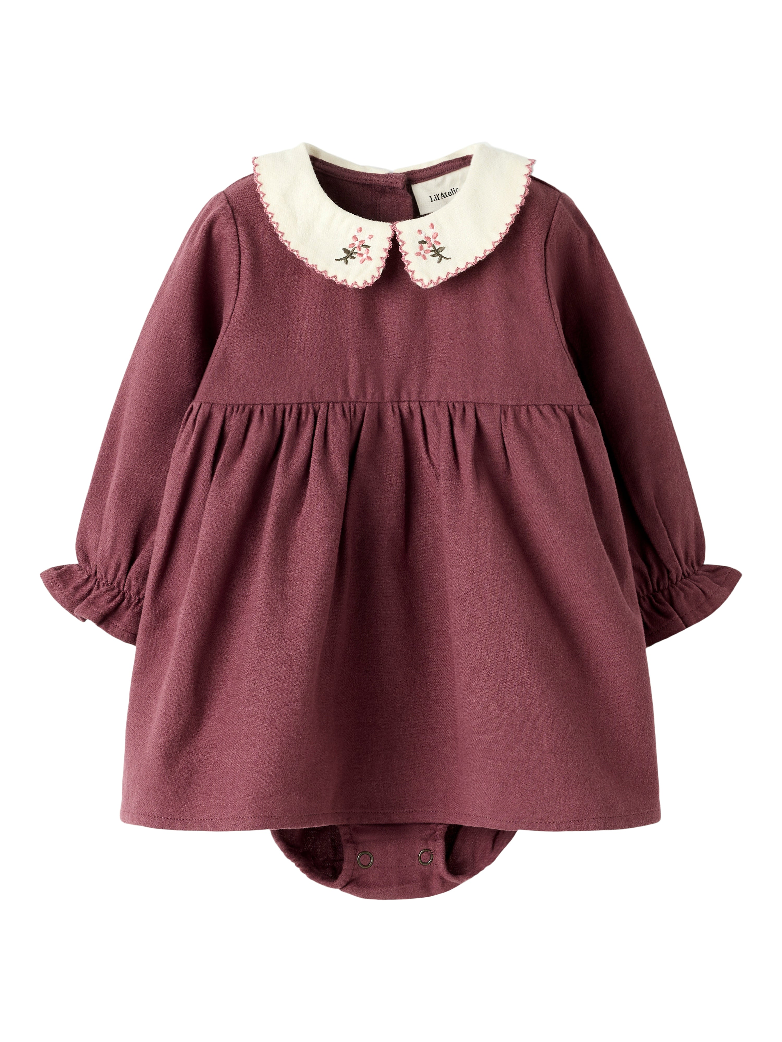 Lil Atelier Rebel Ls Body Dress Catawba Grape 68 Cm