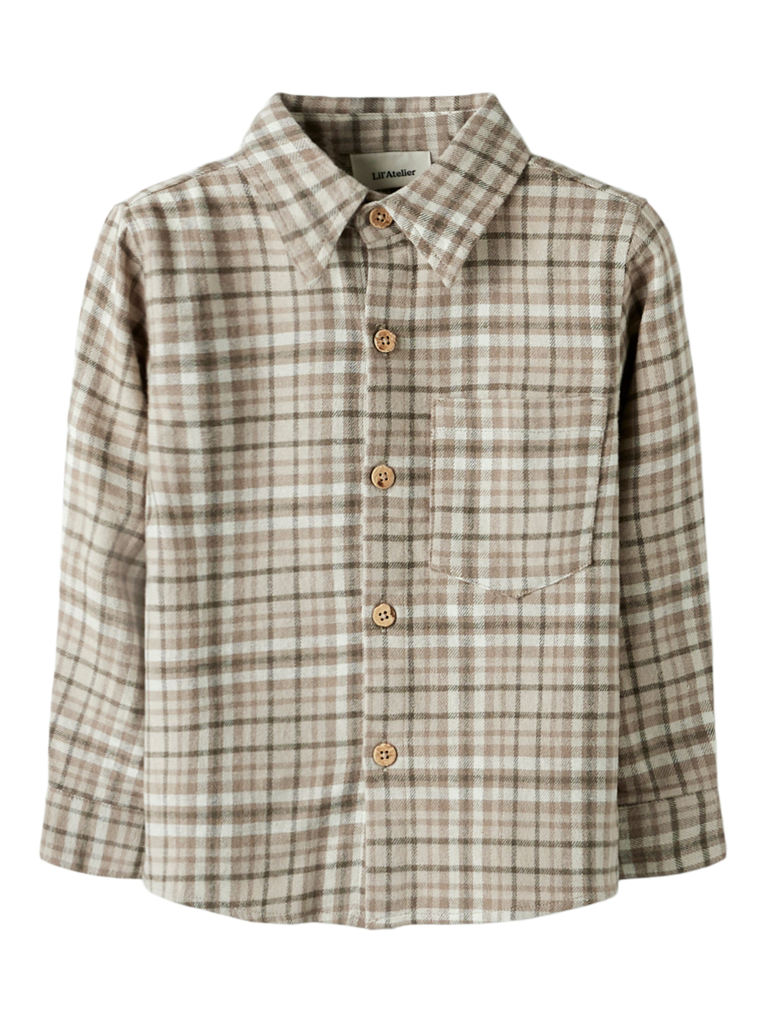 Lil Atelier Rebel Ls Shirt Sepia Tint 92 Cm