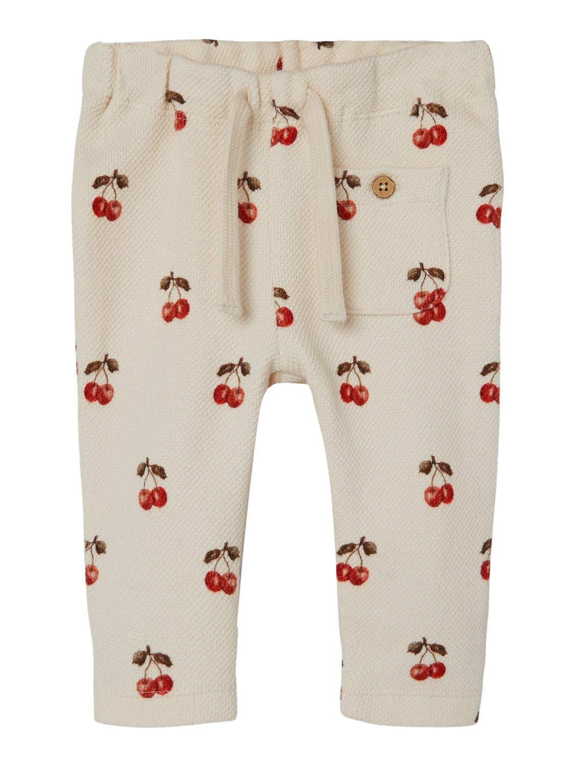 Lil Atelier Ronja Sweat Pants Med Kirsebær  Whitecap Gray 56 Cm