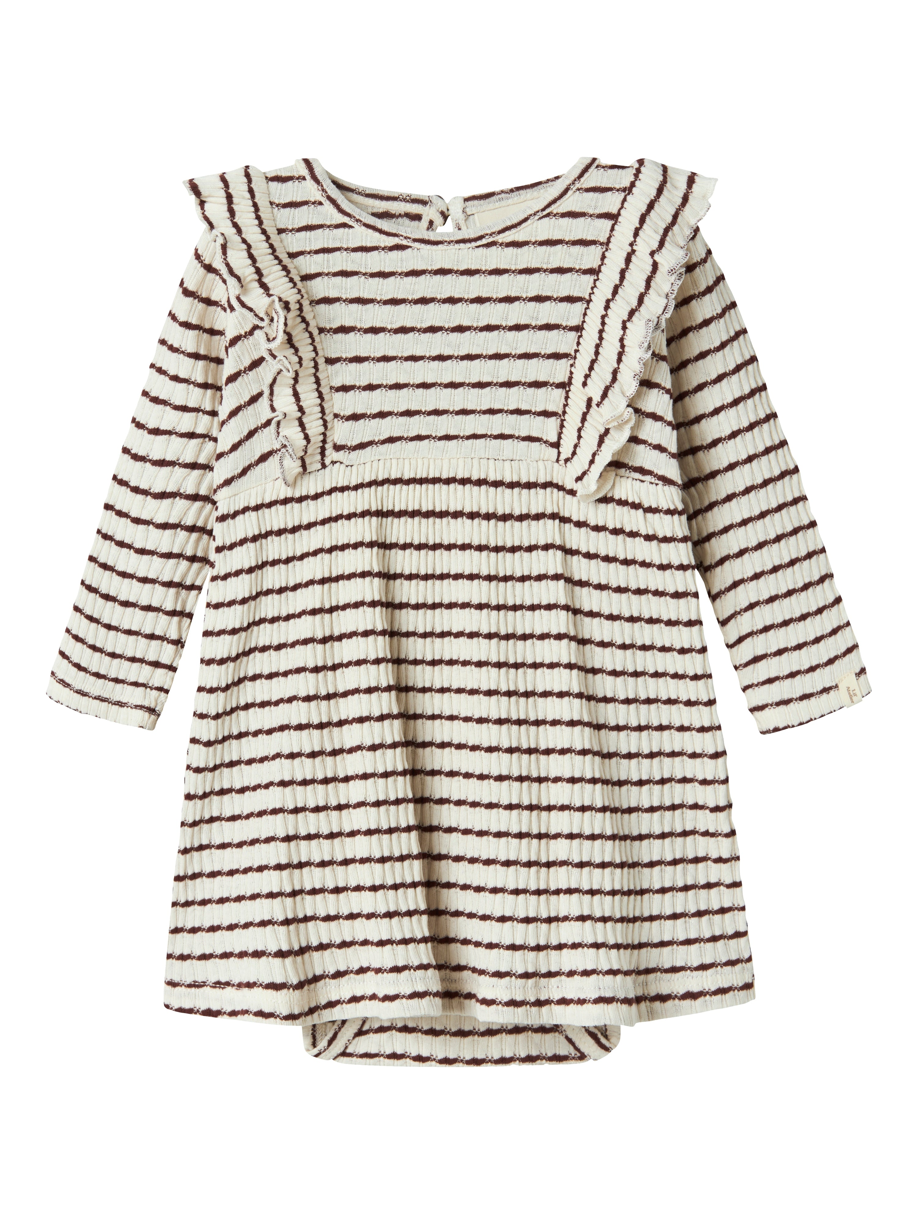 Lil Atelier Sophia Ls Body Dress Hot Chocolate 56 Cm