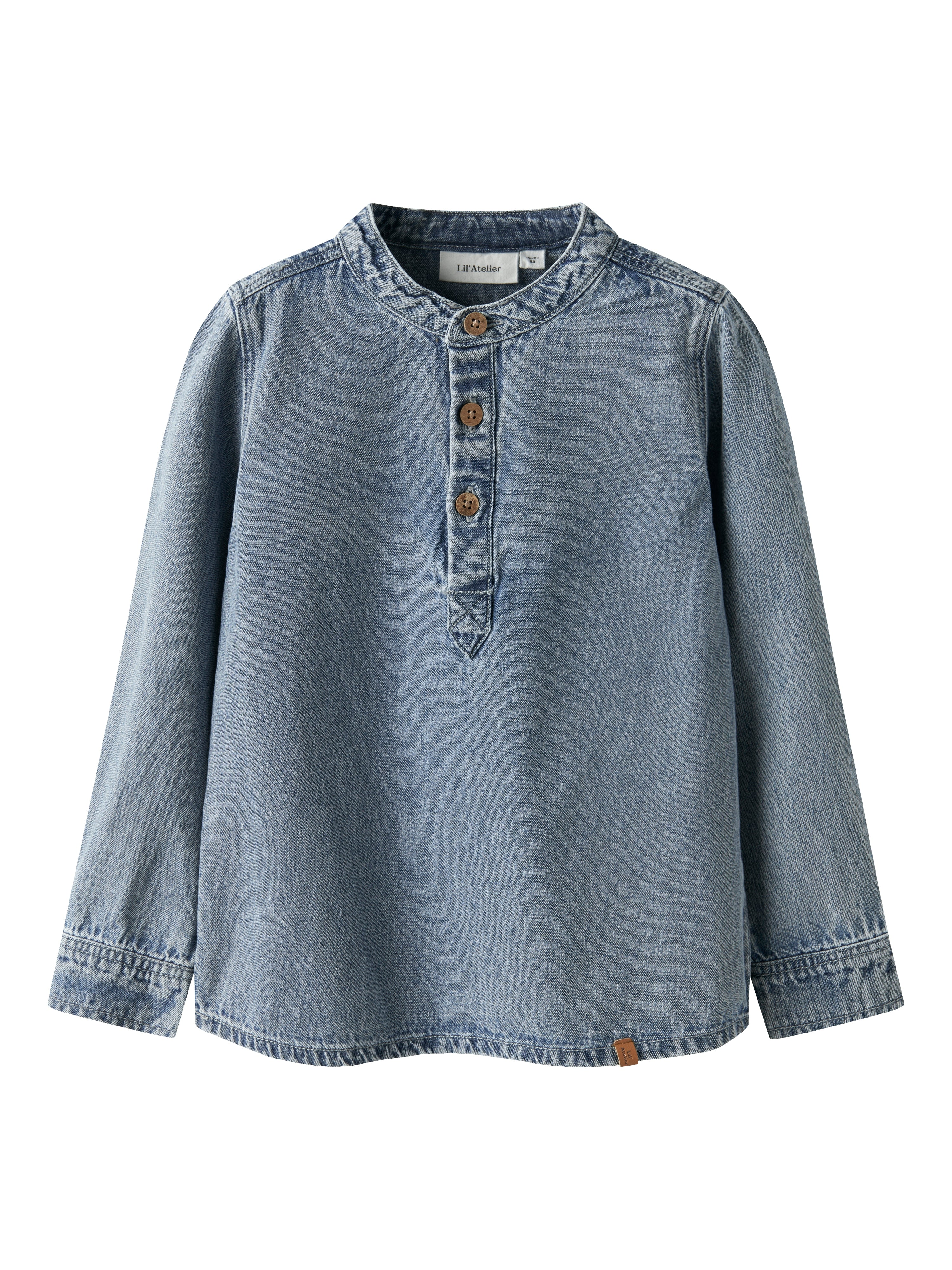 Lil Atelier Taya Loose Denim Shirt Medium Blue Denim 92 Cm
