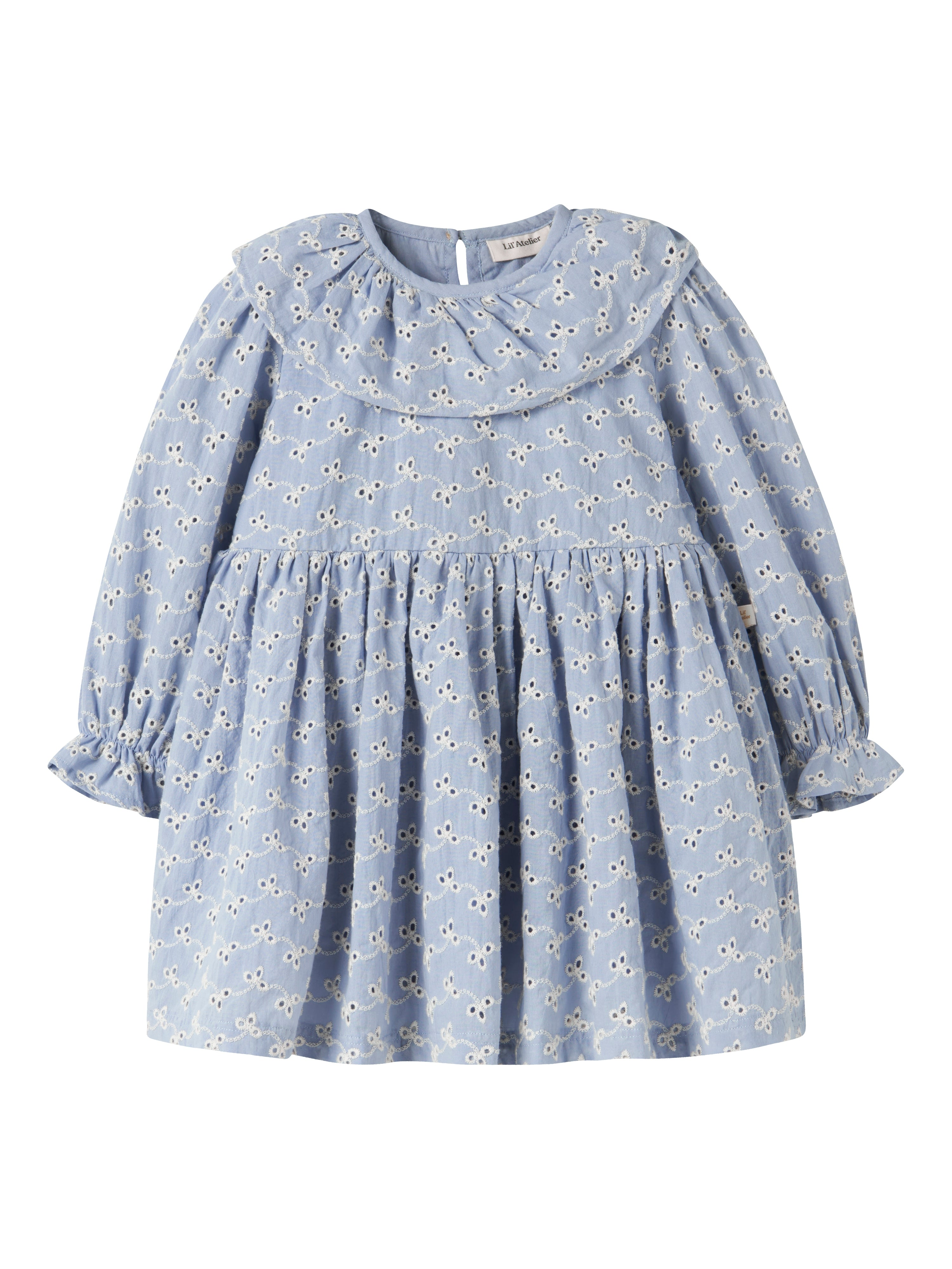 Lil Atelier Tessie Loose Dress Zen Blue 92 Cm