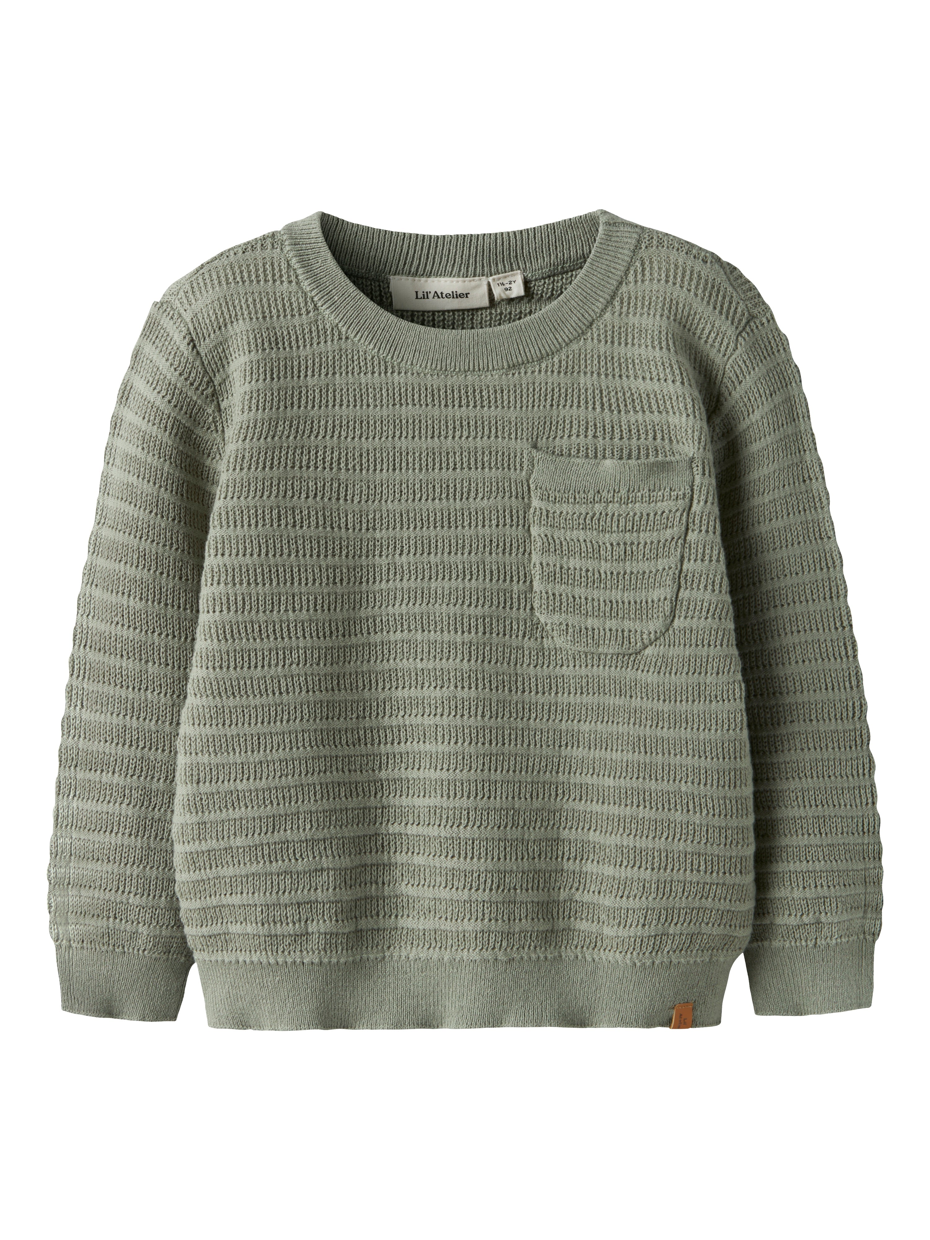 Lil Atelier Thunder Ls Knit Seagrass 92 Cm