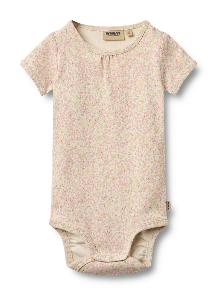 Linette Kortærmet Body Coral Flowers 62