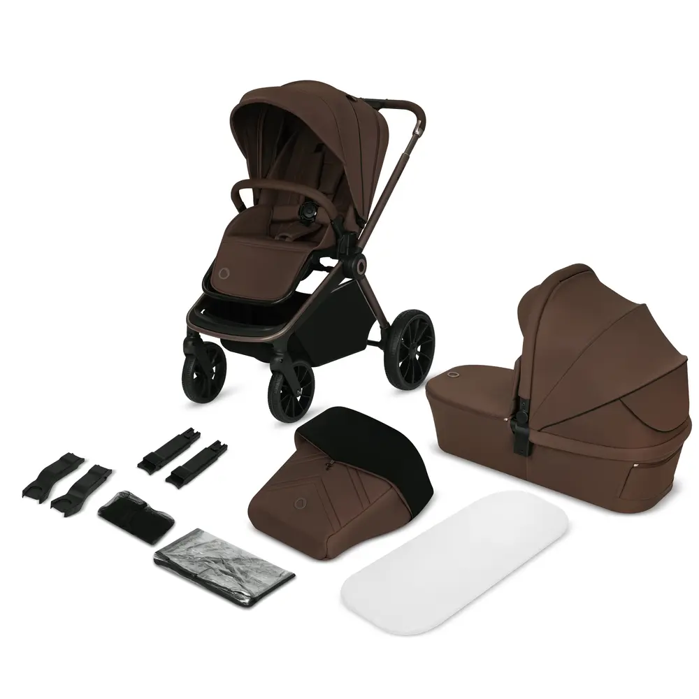 Lionelo Mika Plus 2in1 Kombivogn Mocha Mousse
