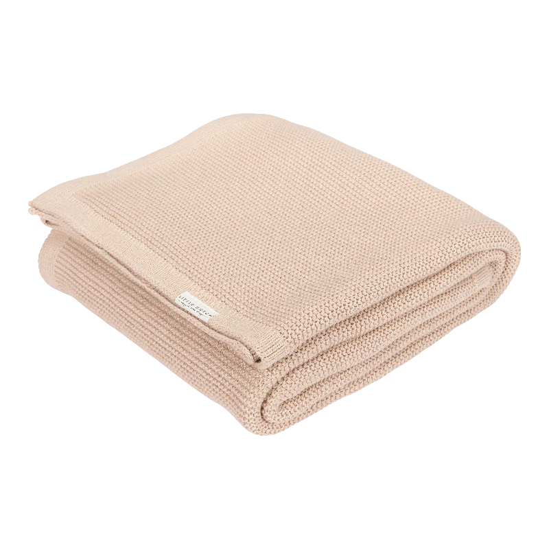 Little Dutch Strikket Tæppe 110x140 Beige