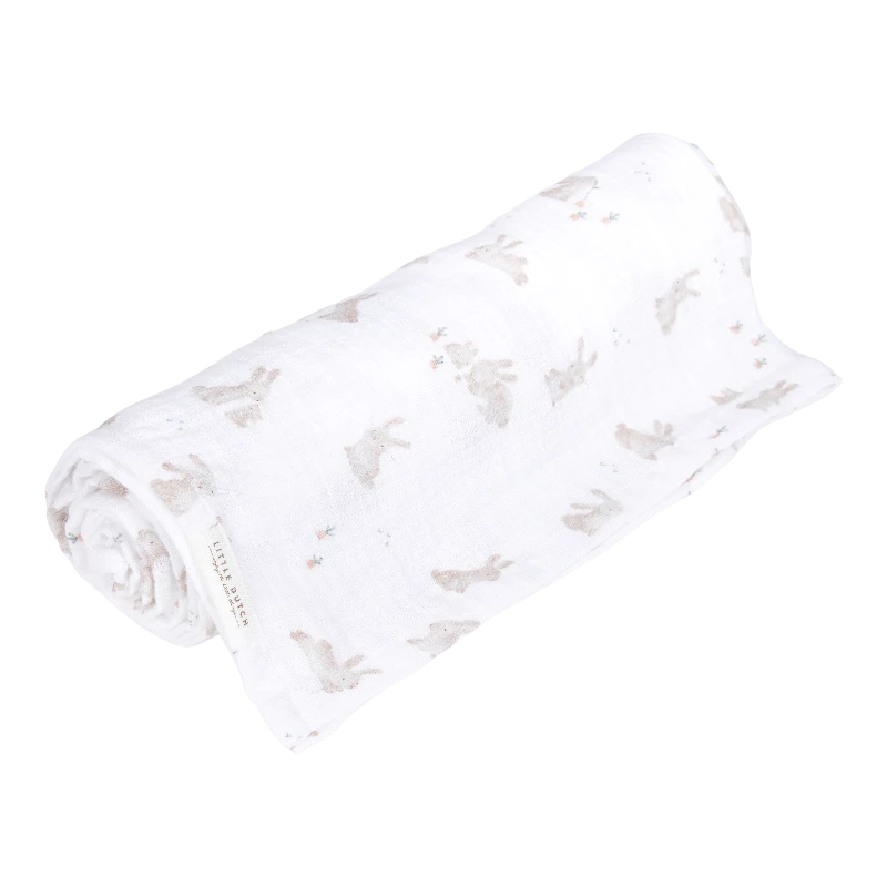 Little Dutch Svøb 120x120 Muslin Baby Bunny