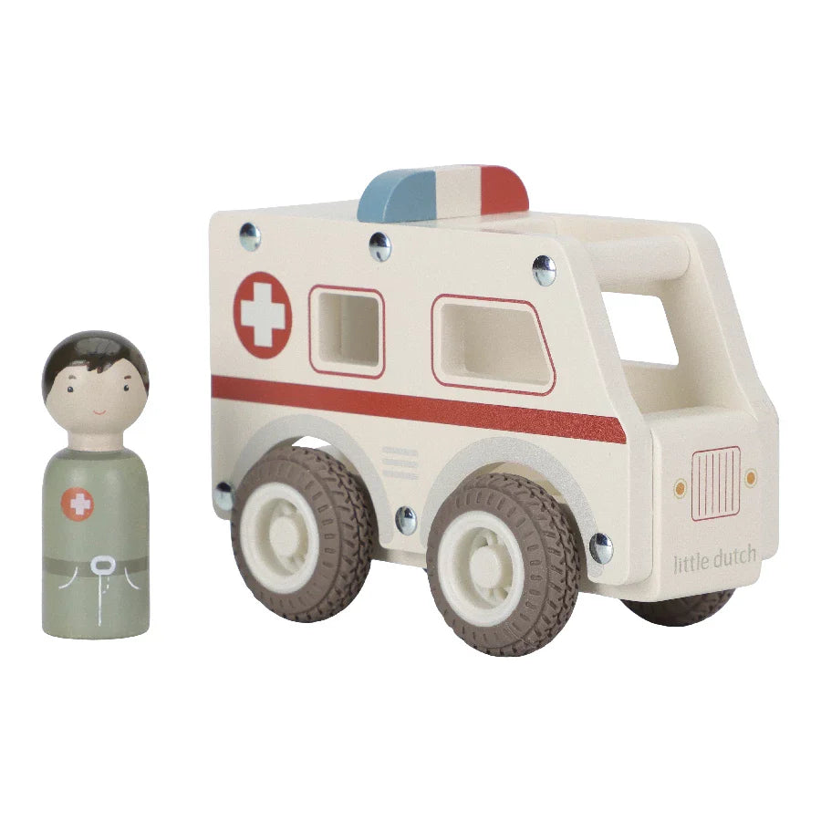Little Dutch Træfigur Ambulance