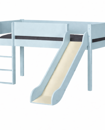 Loke Halvhøjseng Med Rutsjebane  90x200   Sky Blue