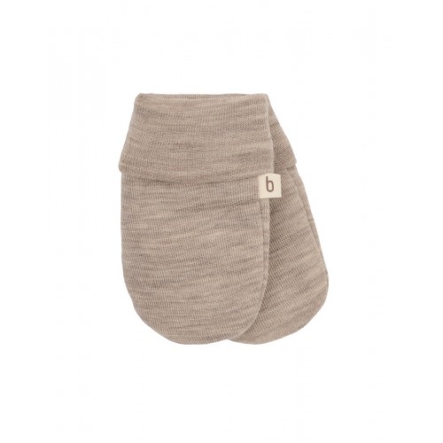 Luffer   100  økologisk Merino Uld Til Baby Og Børn 50 56 Beige Melange