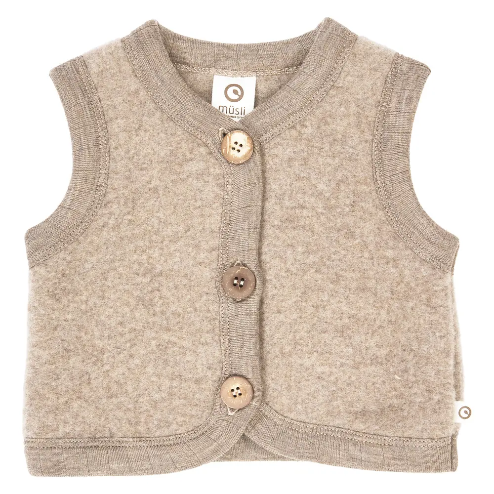 Müsli Vest   Merinould Fleece Balsam Melange  62