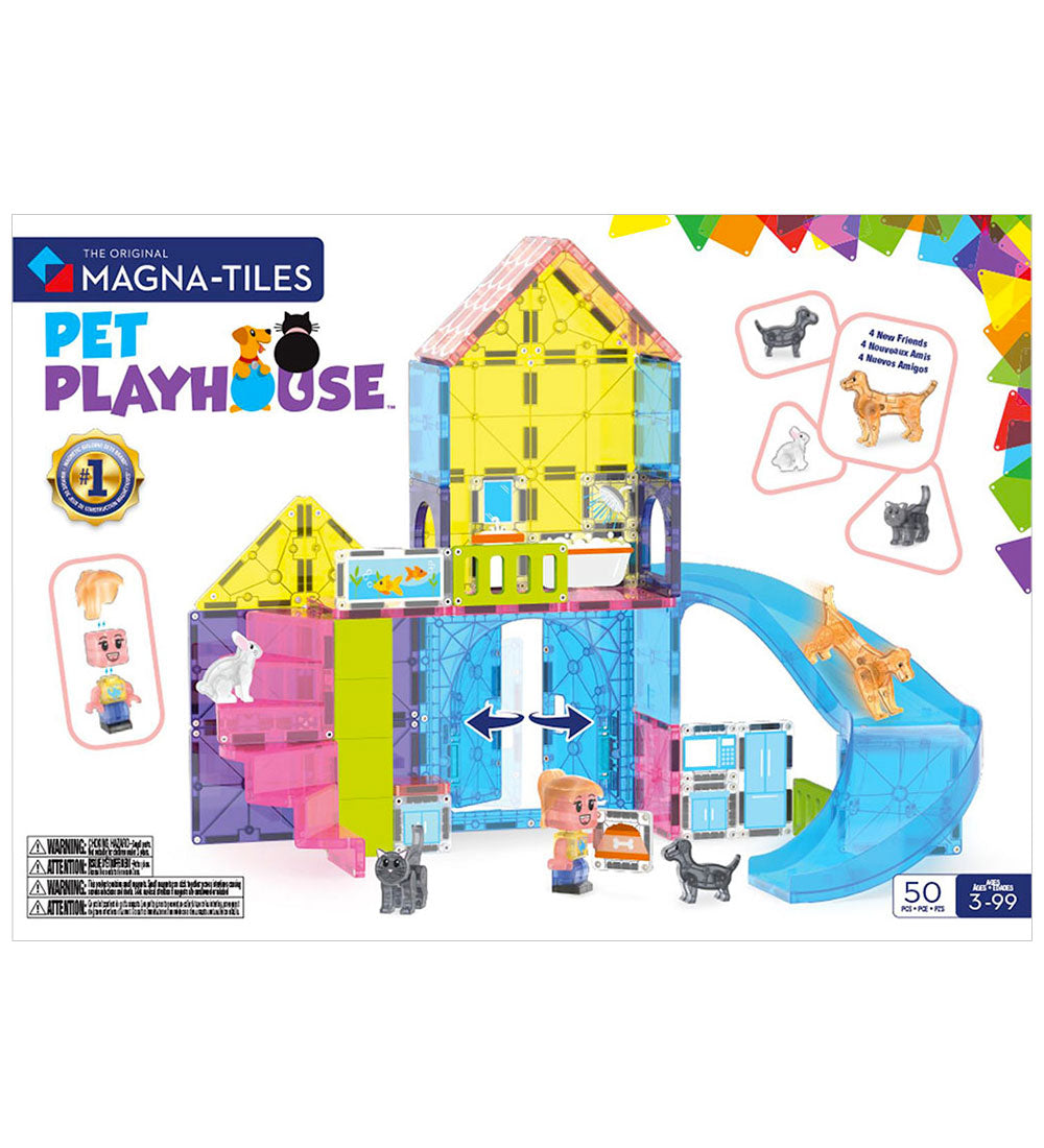 Magna-tiles Magnetisk Legetøj Pet Playhouse 50 Dele