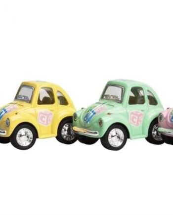 Magni Klassisk Vw Bobbel Pull Back   Pastelfarver Blå  Gul  Grøn  Lyserød Blå