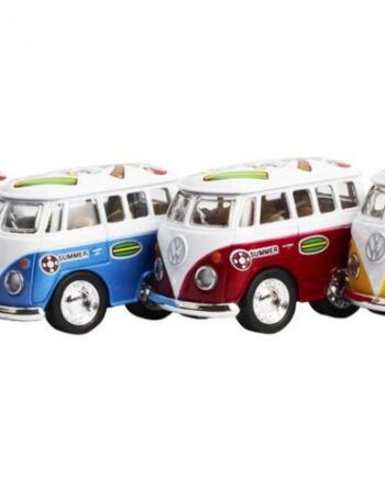 Magni Klassisk Vw Bus Pull Back Gul  Rød  Blå  Orange Gul