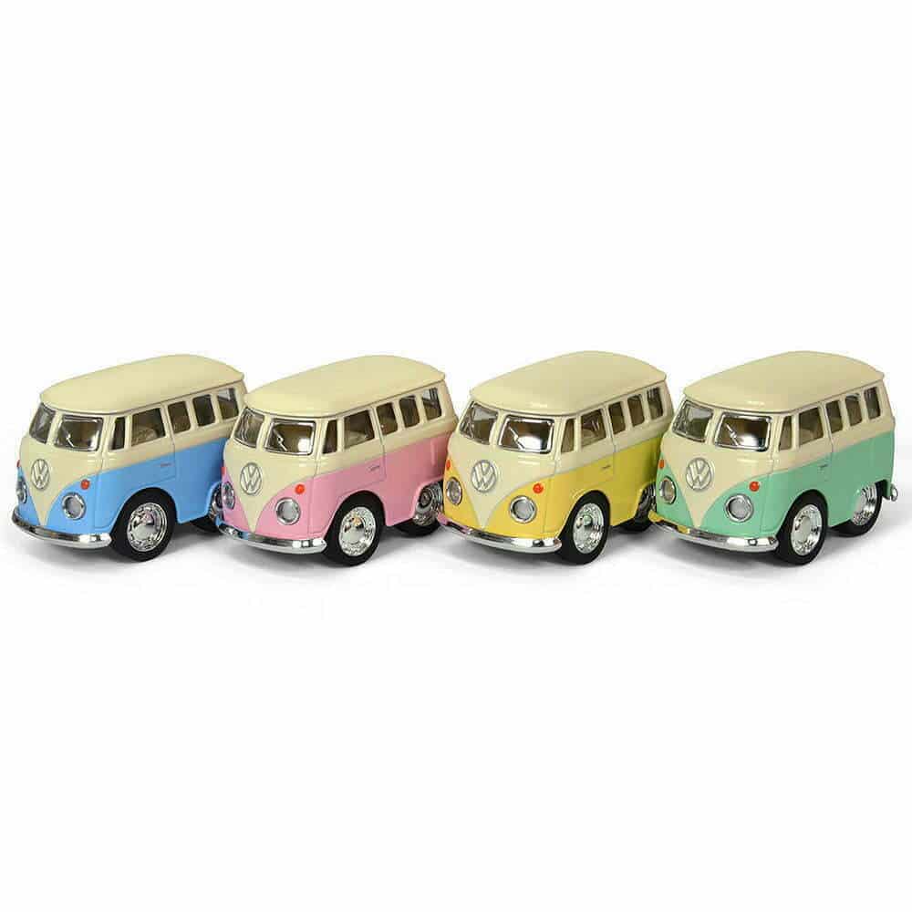 Magni Metalbus Vw Pastel Assorteret   Stk-lyserød