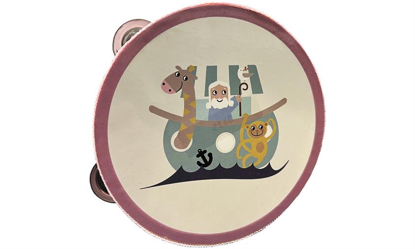 Magni Tamburin Med Noahs Ark Dusty Rose