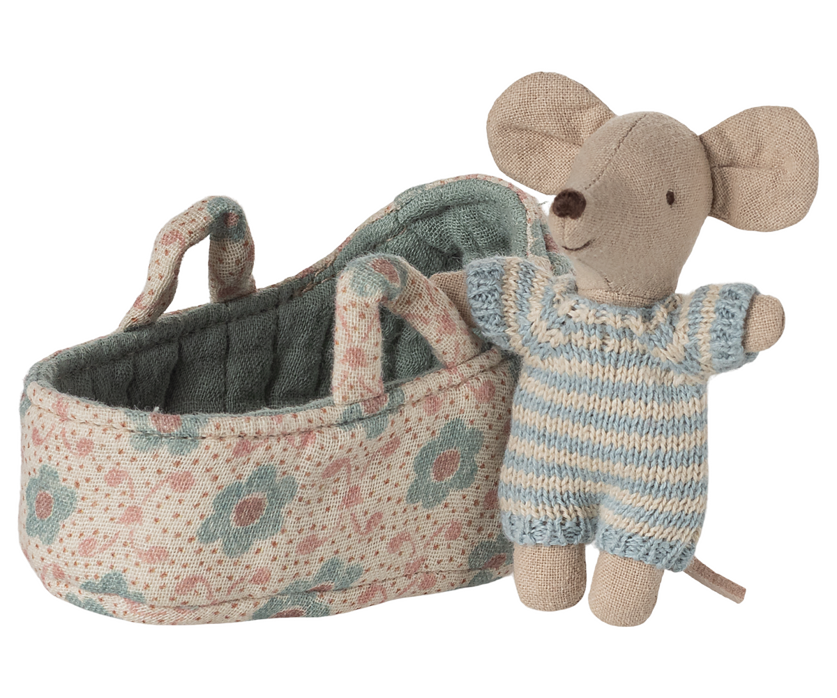 Maileg Babymus   Babylift Blå