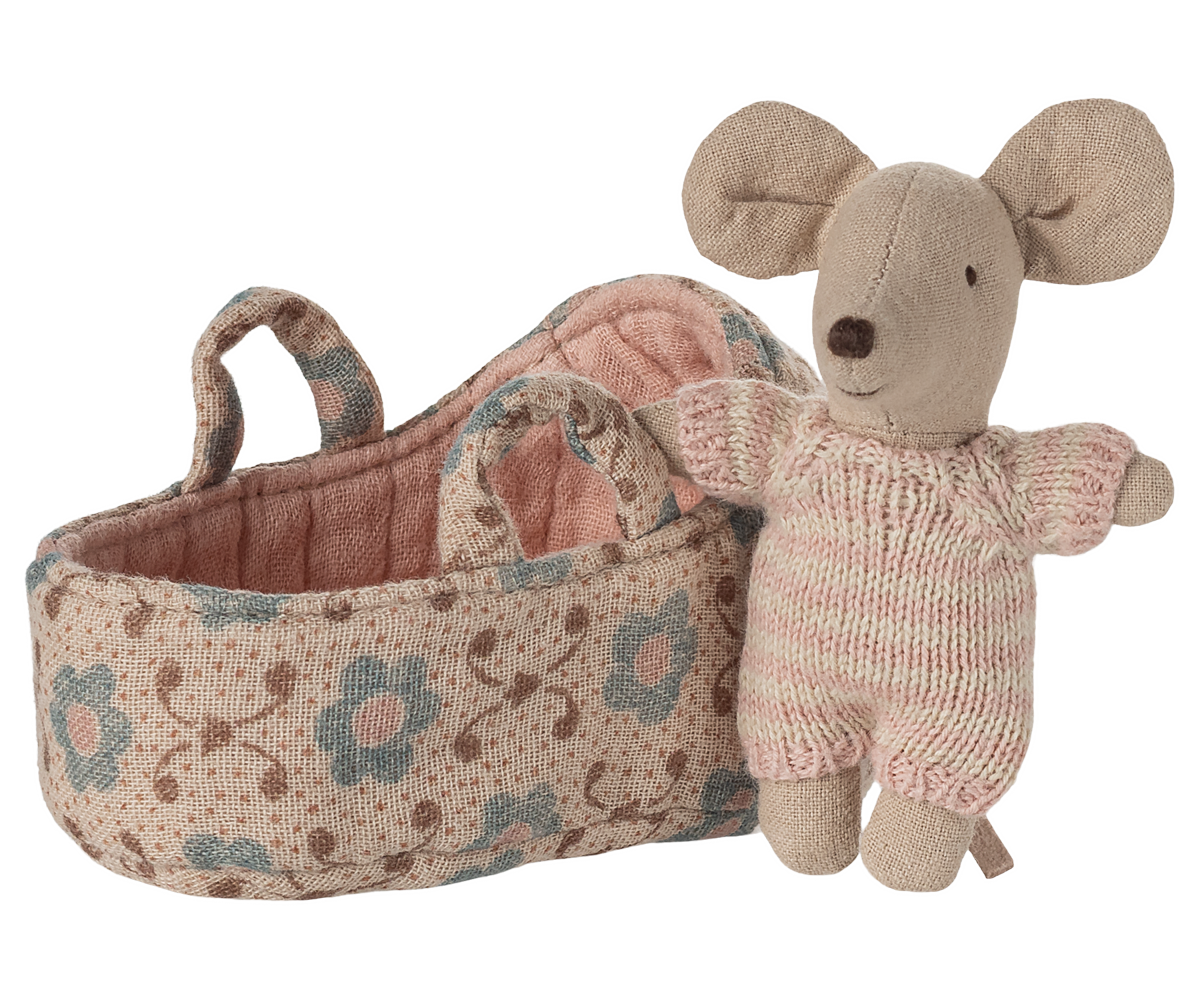 Maileg Babymus   Babylift Rosa