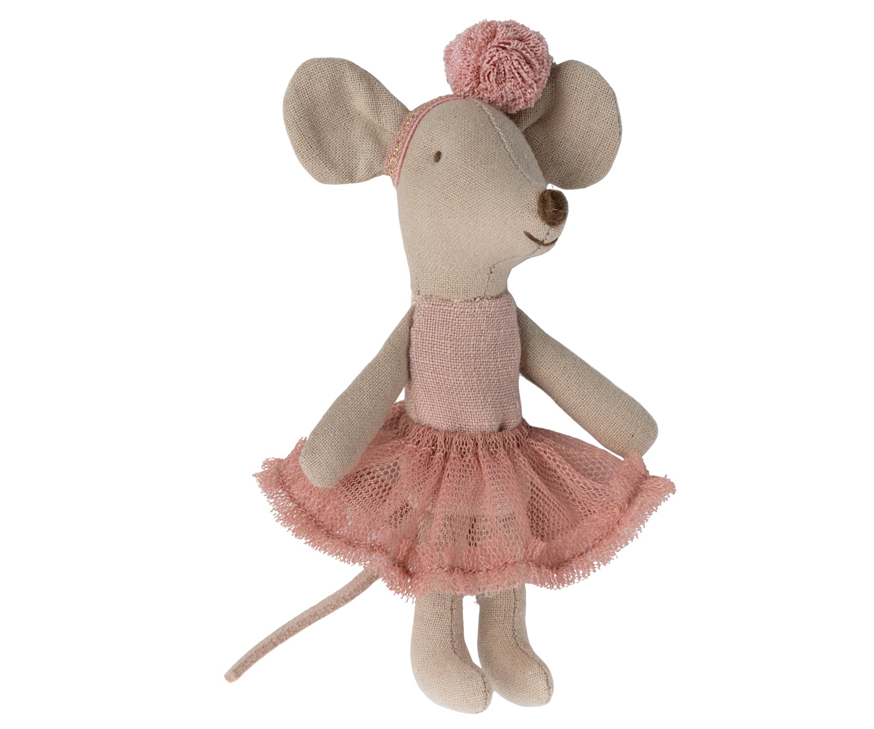 Maileg Lillesøster Ballerinamus Mørk Rosa