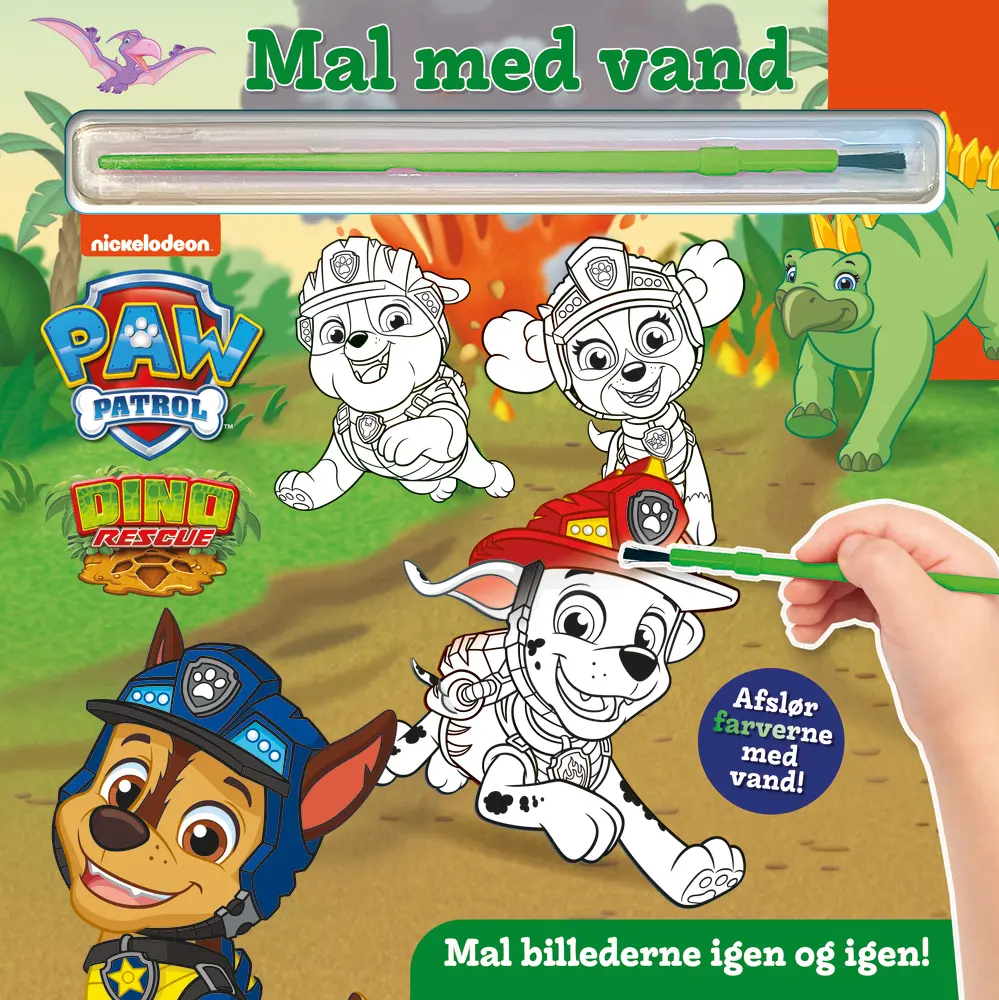 Mal Med Vand   Paw Patrol Dinoer